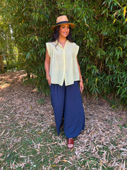 Navy Riley Trousers