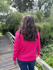 Lipstick Open Collar Jumper Rhea