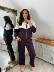 Wine Zip Up Hoodie Imogen