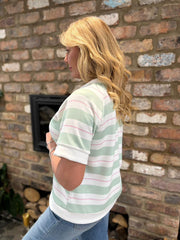 Mint Striped Top Addison