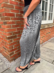 Charcoal Ombre Leopard Hareem Trousers