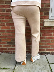 Stone Drawstring Knitted Trousers Ophelia