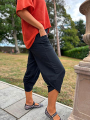Black Barrel Leg Joggers Clarice