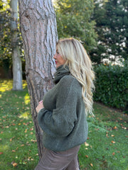 Khaki Scarf Knit Aspen