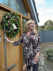 Chocolate Flower Tunic Gloria