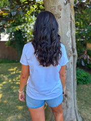 Mocha Diamante Circle Pattern Tee April