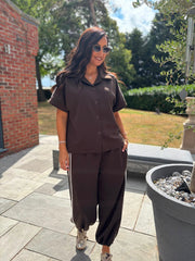 Chocolate Stripe Leisure Set Billie