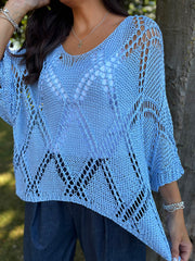Blue Diamond Knit Raquel