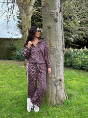 Chocolate Leopard Tracksuit Serena