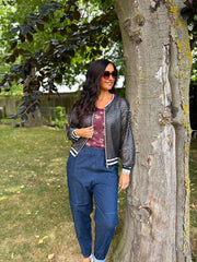 Black Net Crochet Jacket Florence