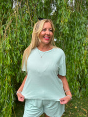 Mint Soft Towelling Set Adriana