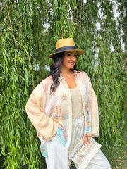 Stone Desert Palm Blouse Esther