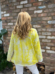 Yellow Tie-Dye Long Sleeve Top Alexis