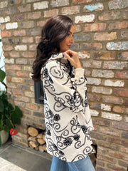 Stone Luxury Floral Embroidered Hooded Jacket Florence