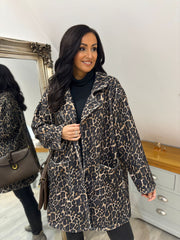 Leopard Print Coat Maxine