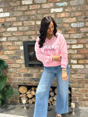 Pink Premium Cotton Miami Sweatshirt Alex