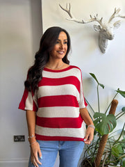 Red Stripe Knit Luna
