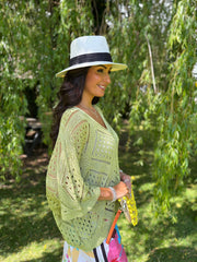Lime Diamond Knit Matilda