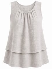 Stone Layered Bubble Cotton Vest Quinn
