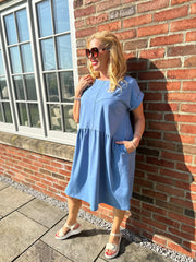 Denim Smock T-Shirt Dress Hazel