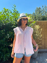 Pink Polka Dot Top Ashley