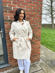 Stone Luxury Embroidered Trench Coat Grace