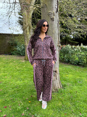 Chocolate Leopard Tracksuit Serena