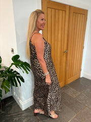Leopard Print Dress Odette
