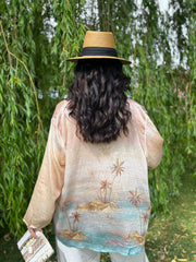 Stone Desert Palm Blouse Esther