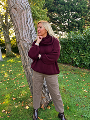 Wine Scarf Knit Aspen