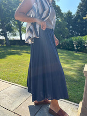 Navy Maxi Skirt Everly