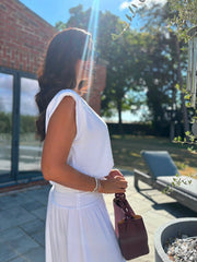 White Top & Skirt Set Daniella