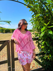 Pink Diamond Knit Raquel