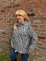 Black Leopard Super Soft Sweat Top Lisa