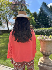 Coral Soft Fine Knit Doreen