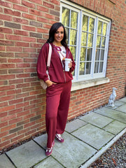 Wine Zip Up Hoodie Alice