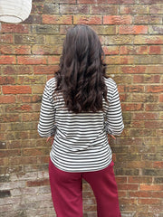 Monochrome Striped Super Soft Round Neck