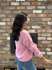 Candy Pink Premium Cotton California Sweatshirt Jolene