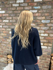 Navy Edge Top Edge Cardi Lynn
