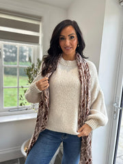 Antique Cream Crew Neck Knit Katya