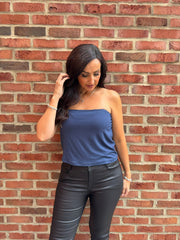 Navy Tube Top Chloe