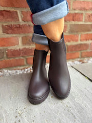 Chocolate Chelsea Style Wellie Boots
