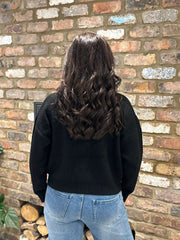 Black Angel Wing Pocket Cardi Raya