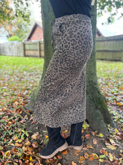 Mocha Leopard Magic Maxi Skirt