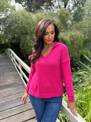 Lipstick Open Collar Jumper Rhea