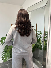 Grey Half Zip Sweatshirt Alice