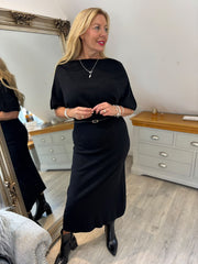 Black Soft Knit Dress Emily