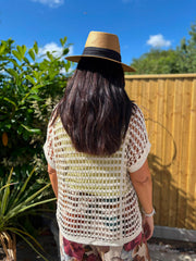 Stone Crochet Loose Knit Gia