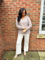 Mocha Eyelash Knit Marilyn