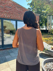 Mocha Vest Top Janey